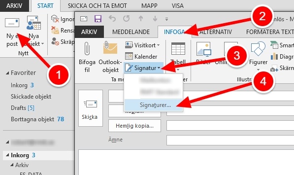 Lägga Till Signatur I Outlook