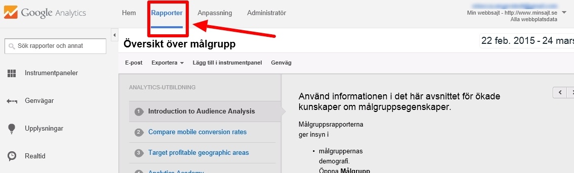 Google Analytics steg 4